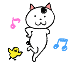simple cat Sticker sticker #2813093