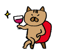 simple cat Sticker sticker #2813097