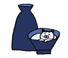 simple cat Sticker sticker #2813098