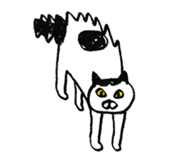 simple cat Sticker sticker #2813099