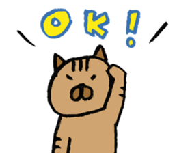 simple cat Sticker sticker #2813100