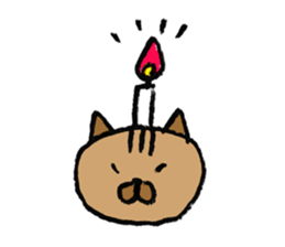 simple cat Sticker sticker #2813103