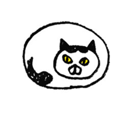 simple cat Sticker sticker #2813104