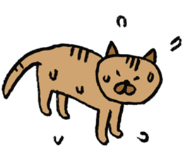 simple cat Sticker sticker #2813116
