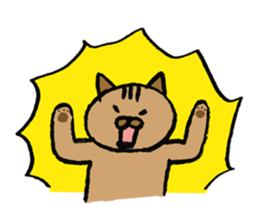 simple cat Sticker sticker #2813117