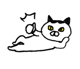 simple cat Sticker sticker #2813118