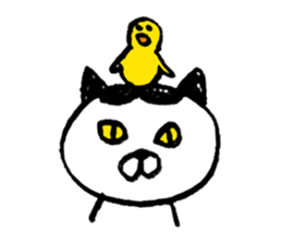 simple cat Sticker sticker #2813120