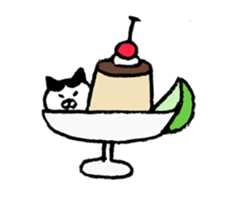 simple cat Sticker sticker #2813122