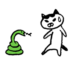 simple cat Sticker sticker #2813124