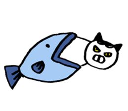 simple cat Sticker sticker #2813127