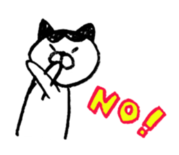 simple cat Sticker sticker #2813128