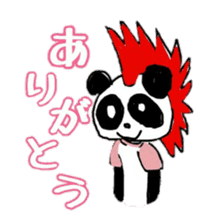 Mohawk Panda sticker #2815691