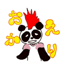 Mohawk Panda sticker #2815695