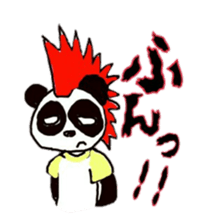 Mohawk Panda sticker #2815709