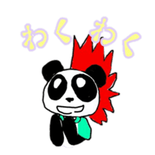 Mohawk Panda sticker #2815715