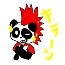 Mohawk Panda sticker #2815717