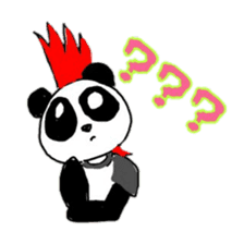 Mohawk Panda sticker #2815724