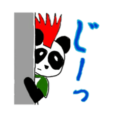 Mohawk Panda sticker #2815725