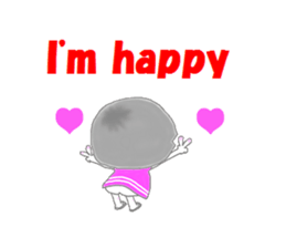 Little girl talks sticker #2816062