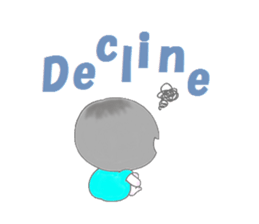 Little girl talks sticker #2816068