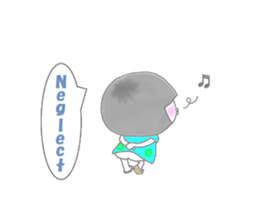 Little girl talks sticker #2816074