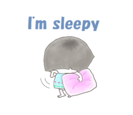 Little girl talks sticker #2816089