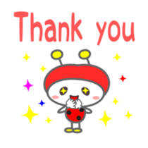 Cute ladybug for children Sticker sticker #2816197
