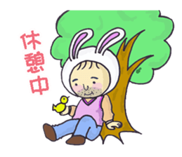 Activities of Mr.Rabbit, an officeworker sticker #2816764