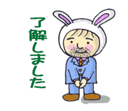 Activities of Mr.Rabbit, an officeworker sticker #2816768