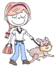 Dreamy girl sticker #2817369