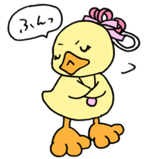 Lovely yellow children2 sticker #2817731