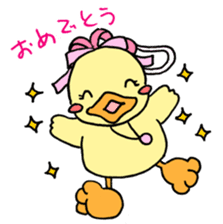 Lovely yellow children2 sticker #2817736