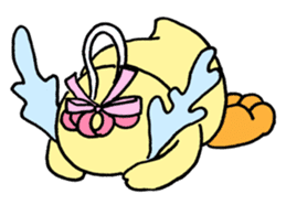 Lovely yellow children2 sticker #2817742