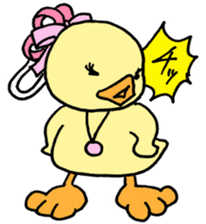 Lovely yellow children2 sticker #2817753