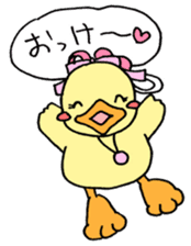 Lovely yellow children2 sticker #2817766