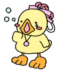 Lovely yellow children2 sticker #2817770