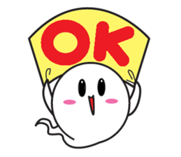 Ghost-kun cute egg sticker #2818611