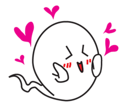 Ghost-kun cute egg sticker #2818615