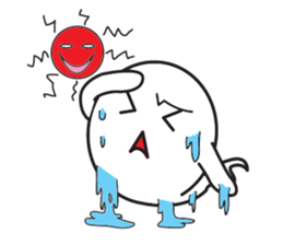 Ghost-kun cute egg sticker #2818617