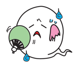 Ghost-kun cute egg sticker #2818618