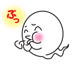 Ghost-kun cute egg sticker #2818620