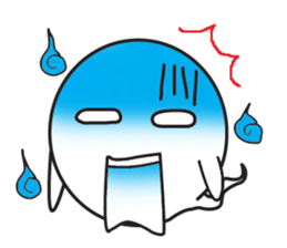 Ghost-kun cute egg sticker #2818623