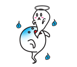 Ghost-kun cute egg sticker #2818626