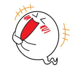 Ghost-kun cute egg sticker #2818631