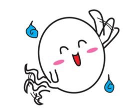 Ghost-kun cute egg sticker #2818633