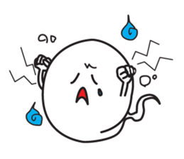 Ghost-kun cute egg sticker #2818643