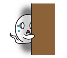 Ghost-kun cute egg sticker #2818646