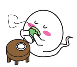 Ghost-kun cute egg sticker #2818649