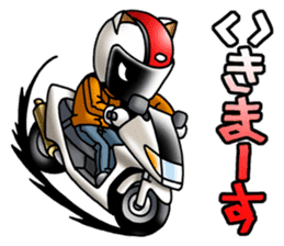 BIKE Cat Ear Rider's 2 SCOOTER  Japanese sticker #2818981