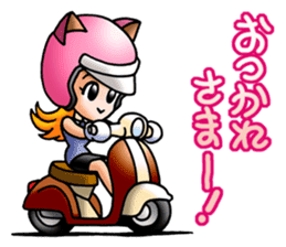 BIKE Cat Ear Rider's 2 SCOOTER  Japanese sticker #2818992